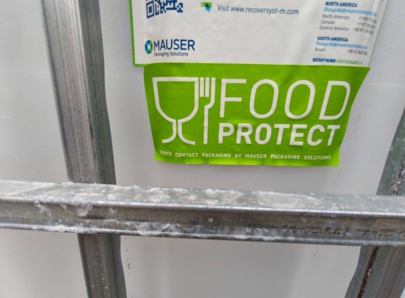 Oznaczenie Food Protect na zbiorniku